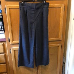 H&M Navy Wide-Leg Trousers
